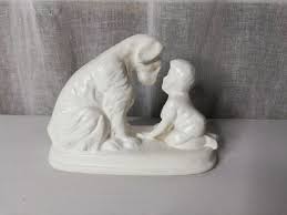 Antique Swedish Plaster Dog and Child Figurine “kan Du Inte Tala” - Etsy UK