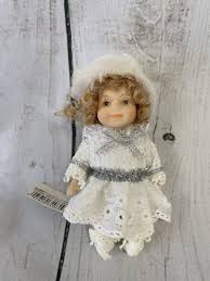 Doll GANZ VN Miniature Porcelain Doll Holiday 5” White Hat With Tag Vintage | eBay