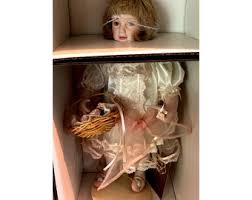 Vtg Franklin Heirloom Doll Gibson Girl Flower Girl Porcelain Wedding - Etsy