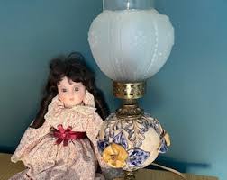 Antique Italian Porcelain Lamp - Etsy