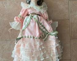 Porcelain Doll 21" OD 8164 Made in China Brown Eyes Brown ...