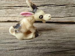 Vintage DONKEY JACKASS Hard Plastic Toy Figurine Hong Kong OLD Hee Haw | eBay