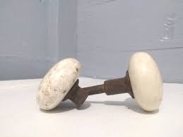 Antique White Porcelain Door Knob Set: Home Restoration ...
