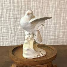 Vintage Lefton China White Dove Love Bird Porcelain Figurine JAPAN | eBay