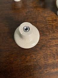 11- White Ceramic drawer pulls W/ cabinet hardware Crackle Glaze | eBay