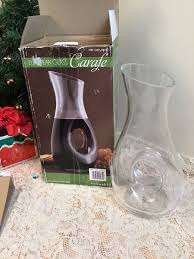 European Clear Glass Carafe Wine/Water Decanter Imported ...