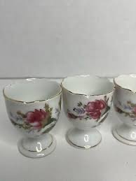 Vintage Lipper And Mann Moss Rose Egg Cup Made In Japan Set ...