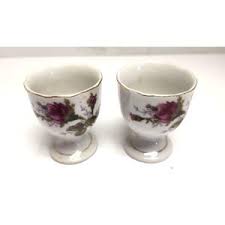 L&M Bond Fine China Japan Pink Moss Rose Replacement Egg ...