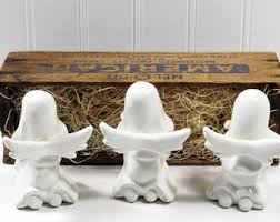 Three 1950s Kneeling Christmas Angels in White and Gold, Napco Singing Angels Made in Japan - Etsy