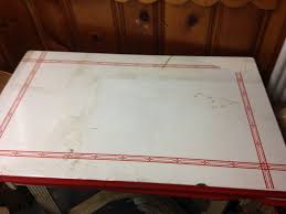 Vtg Ingram Richardson Porcelain Enamel Top Table Art Deco ...