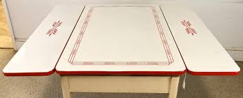 Sold at Auction: Vintage Porcelain Enamel Top Kitchen Table
