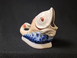 Vintage Porcelain Figurine Fish,Korosten, USSR napkin holder ...