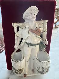 Antique Mounted European Porcelain toothpick holder, 19th ...