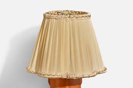 Swedish Designer, Wall Lights, Brass, Teak, Fabric, Sweden, 1950s For Sale at 1stDibs