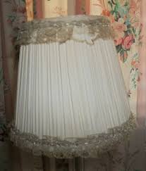 1930's PEACHY PINK ETCHED GLASS boudoir LAMP w/PLEATED SILK LACE TRIM SHADE | eBay Australia