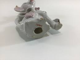 Ceramic Cow 5" Gold Gilt Figurine Vintage Made in Japan ...