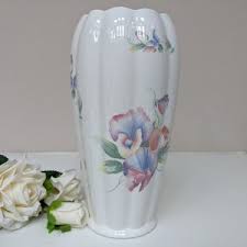 Vintage Aynsley Tall Vase, Little Sweetheart, Sweetpeas and Butterflies, Collectible English Bone China, Birthday Gift, Large Vase - Etsy