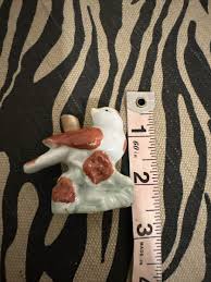 tiny white bird perched of branches made in japan statue | eBay