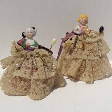 German Lady Pincushion Doll Pair, Half Doll Pincushions, Pincushion Dolls. German Pin Cushion - Etsy