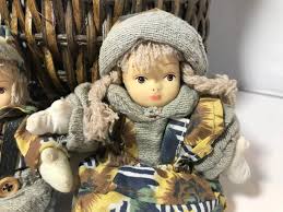 Vintage European Porcelain Dolls, Vtg Handmade Cloth and ...