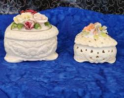 Porcelain Heart Trinket Boxes With Roses on Top Home Décor, Heart With Roses Trinket or Jewelry Box Home Décor, Birthday Gift, Gift for Mom - Etsy