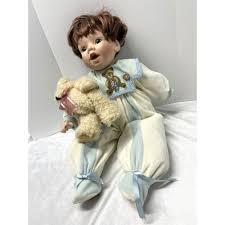 Vintage Duek House Heirloom Boy With Bear Doll - Etsy