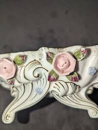 Vintage Antique Dresden Porcelain Dish Floral Hand Painted ...