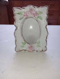 Vintage 1960s Cottagecore Mini Porcelain Picture Frame Pink ...