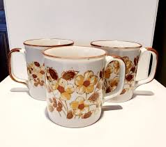Vintage Coffee Mugs, Ceramic Daisy Coffee Mug, Vintage Set ...
