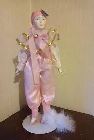 Vintage Harliquin Mardi Gras Doll Bisque/ Porcelain Chest ...