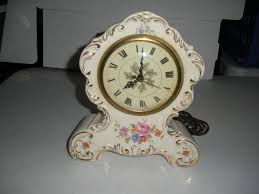 Vintage Bradley-Rogers Stafford China Electric Mantel Clock Beautiful 9" X 7" | eBay Australia