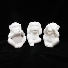 Vintage Ceramic See No Evil Monkey Banks, 1990s Torre ...