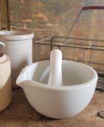 Large Antique French Porcelain Mortar and Pestle. Apothecary Pestle and Mortar. Early 20th Century - Etsy