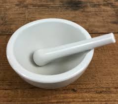 Vintage Porcelain Mortar & Pestle Medical Apothecary Bowl - Etsy