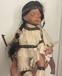 antique porcelain Native American doll | eBay