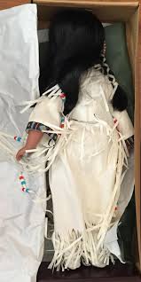 Sold at Auction: TIMELESS COLLECTIONS: Native American porcelain doll White Cloud Limited Edition 25 inches