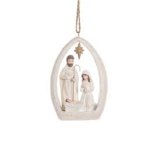 Woodland Nativity Polyresin Holiday Christmas Xmas Ornament ...