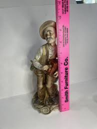 Bisque Porcelain Old Man Playing Music Box 9.5” | eBay