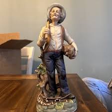 Woodcutter Figurine Old Time Man Wood Chopper | eBay