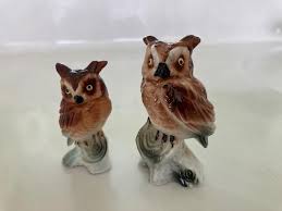 Two Beautiful Vintage Bone China Owls, 1970s - Etsy