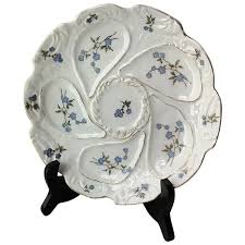 Marx & Gutherz Carlsbad Austria Antique Oyster Plate. For Sale at Ruby Lane