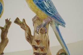 Lot - DON RICKLES PAIR OF CERAMIC PARROTS