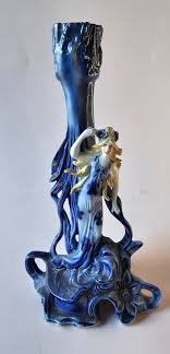 Vintage Porcelain Water Nymph Bud Vase 7" | eBay