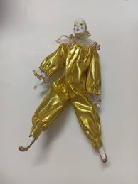 Lot Of 3 Vintage 16 - 18”" Clown Harlequin Jester Mardi Gras Dolls Porcelain | eBay