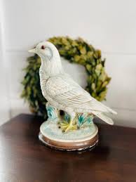Vintage Porcelain White Dove, Bird Figurine, Sculpture ...