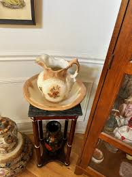 Large Vintage Imperial Pottery Pitcher and Bowl - 11" x 14-1/2" | eBay