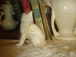 Vintage White Cat Figurine UCCTI Japan Stoneware | eBay