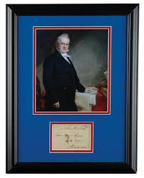 James Buchanan Signed Free Frank | RR Auction