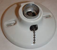 Vintage GE White Ceramic Ceiling/Wall Mount Light Socket ...