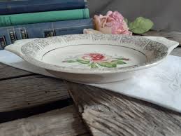 Salem China USA 'duchess Rose' Handled Relish Plate ...